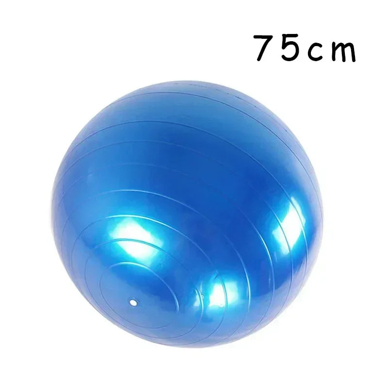 Big Yoga Ball PVC Inflatable Yoga Exercise Ball Thickened Gym Fit Ball Exercise Home Fitness Pilates Sport Balance Ball, 45-85cm