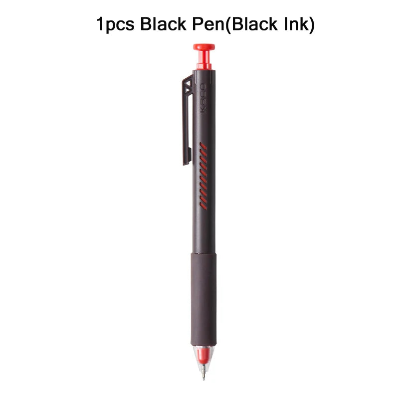 KACO ON ZERO Shake Gel Pen,0.5mm Black Retractable Refillable Ink Pen Smooth Writing ST Nib For Homework,Exam,Signing,Journaling