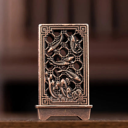 New Chinese Style Incense Burner Zinc Alloy Vertical Indoor Aromatherapy Good Symbolism Accessories Incense Burning Gifts