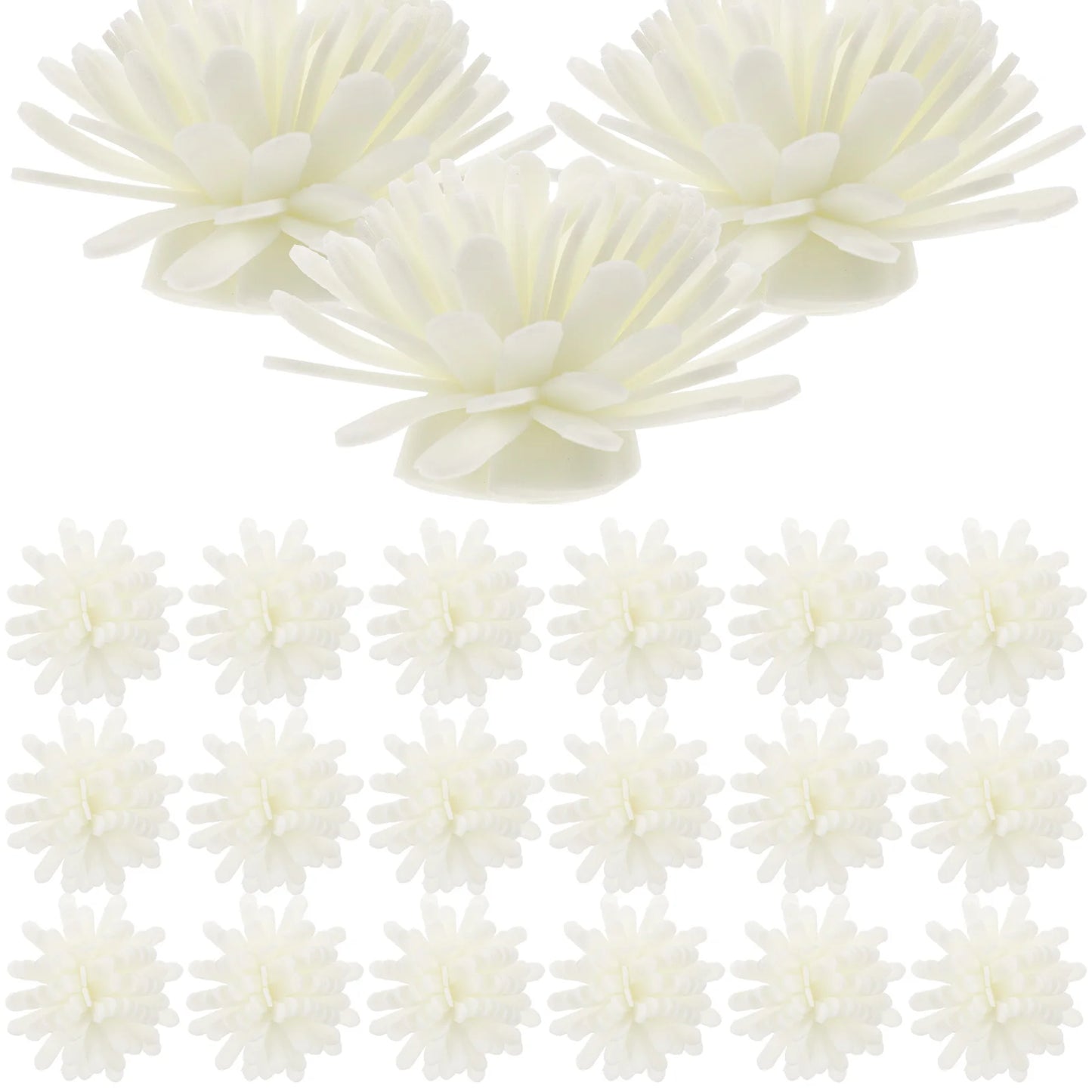 100 Pcs Pe Flower Diffuser Aromatherapy Essential Oil Mini Desk Office Bathroom Sticks Home Decor Elegant Diffuser Sticks