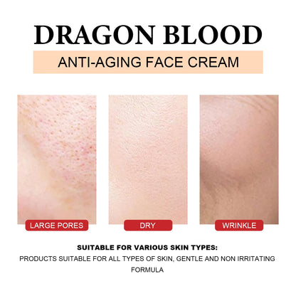 Dragon's Blood Hyaluronic Acid Cream Anti-Aging Face Moisturizer Pore Refining & Skin Repair Brightening Cream for Skin Care