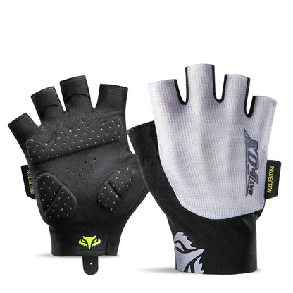 BATFOX Cycling Bicycle Gloves Half Finger Men Women Resistant Breathable Anti-Slip Summer Fishing Fitness Sport Training Gloves