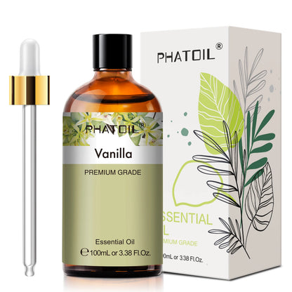 PHATOIL 100ml Aromatherapy Essential Oil-Lavender Rose Vanilla Eucalyptus Sandalwood Pine Needles for Diffuser,Candle Making