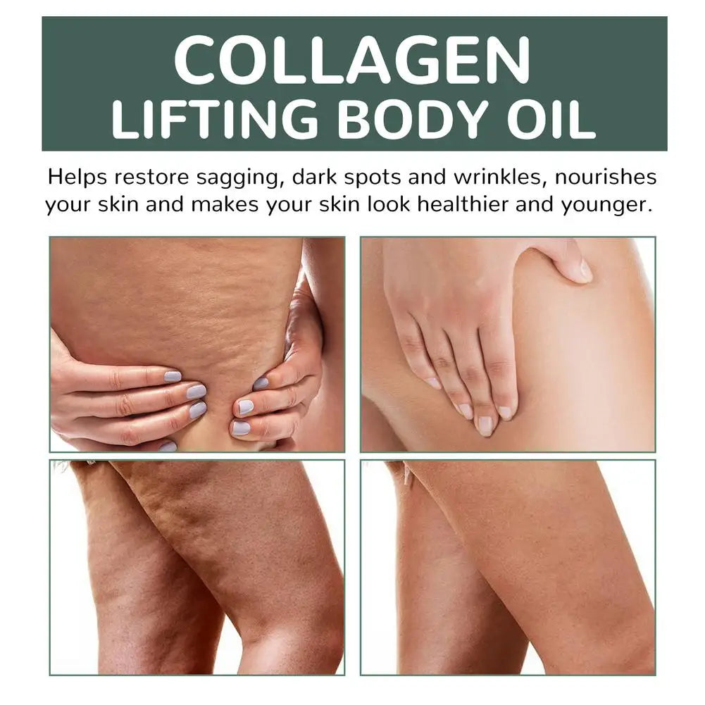 100g Collagen Firming Body Oil Deep Hydration Firming Excess Fat Whole Body Skin Improve Elasticity Massage Essential Oil