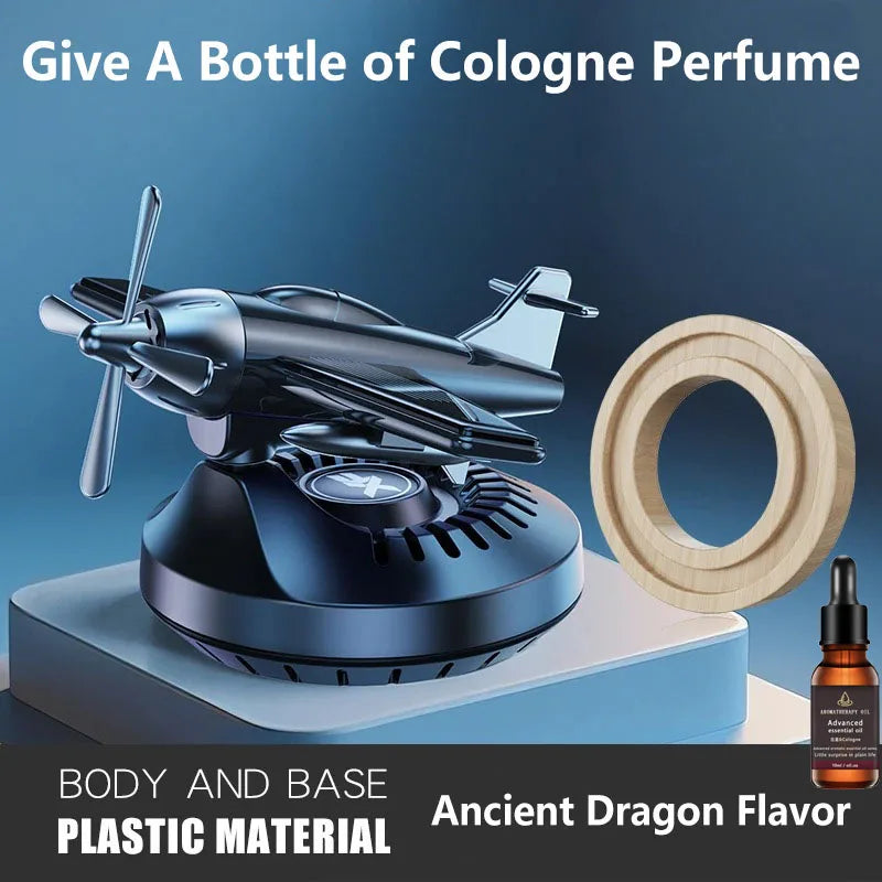 Car Indoor Air Freshener Helicopter Aromatherapy Perfume Solar Aircraft 360 Degree Rotating Aromatherapy Automobile Perfume