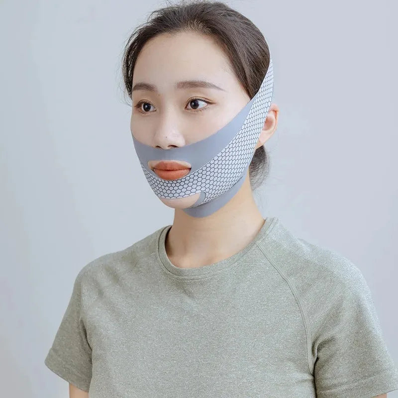 Face-Lift With Sleep Face V Shaper Facial Slimming Bandage Relaxation Shape Lift Reduce Double Chin Face Thining Band Massage