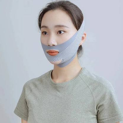 Face-Lift With Sleep Face V Shaper Facial Slimming Bandage Relaxation Shape Lift Reduce Double Chin Face Thining Band Massage