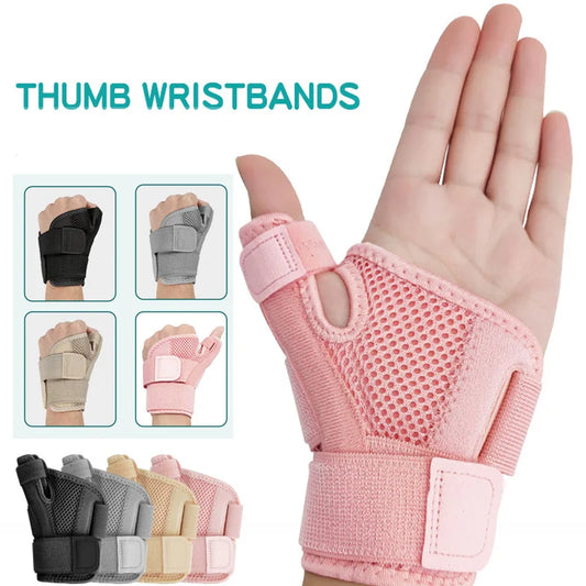 Flexible Fitness Splint Wrist Thumb Support Brace Carpal Tunnel  for Tendonitis Arthritis Thumb Protector Fits Right & Left hand