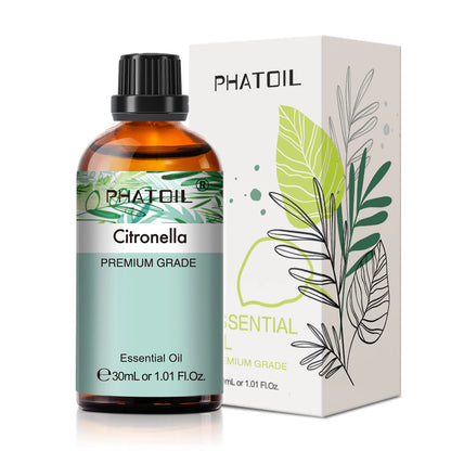 PHATOIL Reed Diffuser Essential Oil For Aromatherapy-30ml Lavender Lemon Eucalyptus Sweet Orange Sandalwood Aroma Essential Oils
