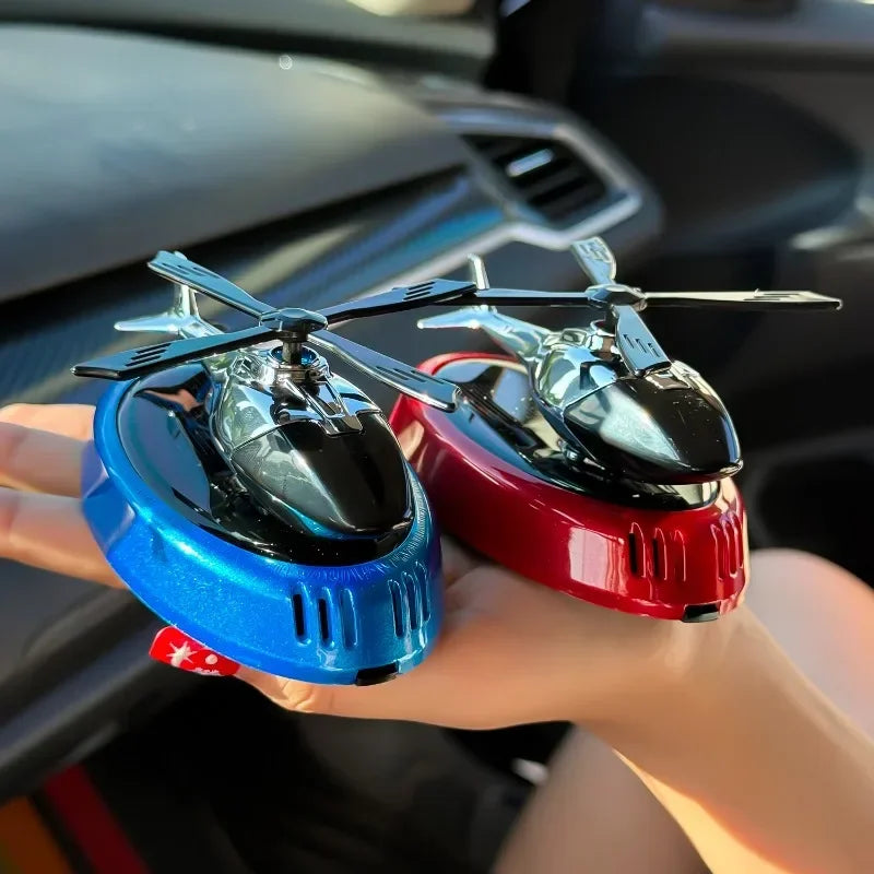 Car Propeller Rotary Perfume Diffuser Car Air Freshener 5ml Decorative Aromatherapy Helicopter Styling Interior Accessories