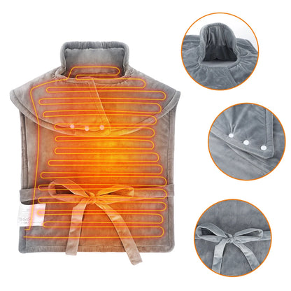 Full Back Heating Pad Washable 10 Temperature Ajustable for Office Car Home Relaxation Winter Thermal Shoulder Shawl Warmer Mat