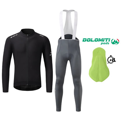 RION Cycling Sets Pro Bicycle Clothing Men Bike Pants Long Sleeves MTB Jerseys Men's Outfit Two Pieces Set Autumn Spring 15-25℃