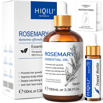 HIQILI Therapeutic Grade Essential Oil 100ml for Massage Relaxation Air Freshener Bergamot Peppermint Vanilla Chamomile Thyme