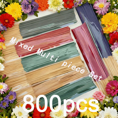8 Sets of Incense Sticks - 160/400/800 Sticks, Natural Scents Perfectly Selected from Jasmine, Mint, White Sage, Rose, Lavender, Agarwood, Lemongrass, Dragon's Blood, Frankincense, Cherry Blossom, Vanilla, Mixed Fragrances Su