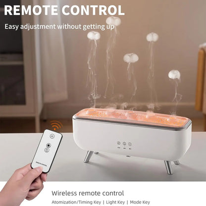 300ML Jellyfish Oil Diffuser Humidifier, 7 Colors LED Lights Dancing Jelly Fish Light Lamp, Aromatherapy Diffusers Air Humidifi