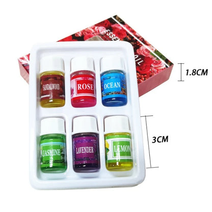 6/12 Boxes 3ml Natural Water Soluble Aromatic Pure Herbal Essential Oils Lavender Jasmine Reed Diffuser Humidifier Aromatherapy