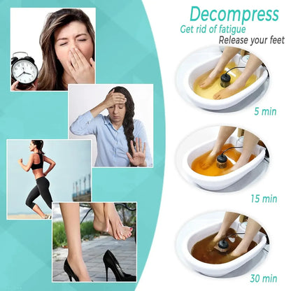 Detox Ionic Foot Spa Bath Machine for Foot Bath Ion Detoxifier Massager Relaxation Pedicure Footspa Massage Therapy Arrays Aqua