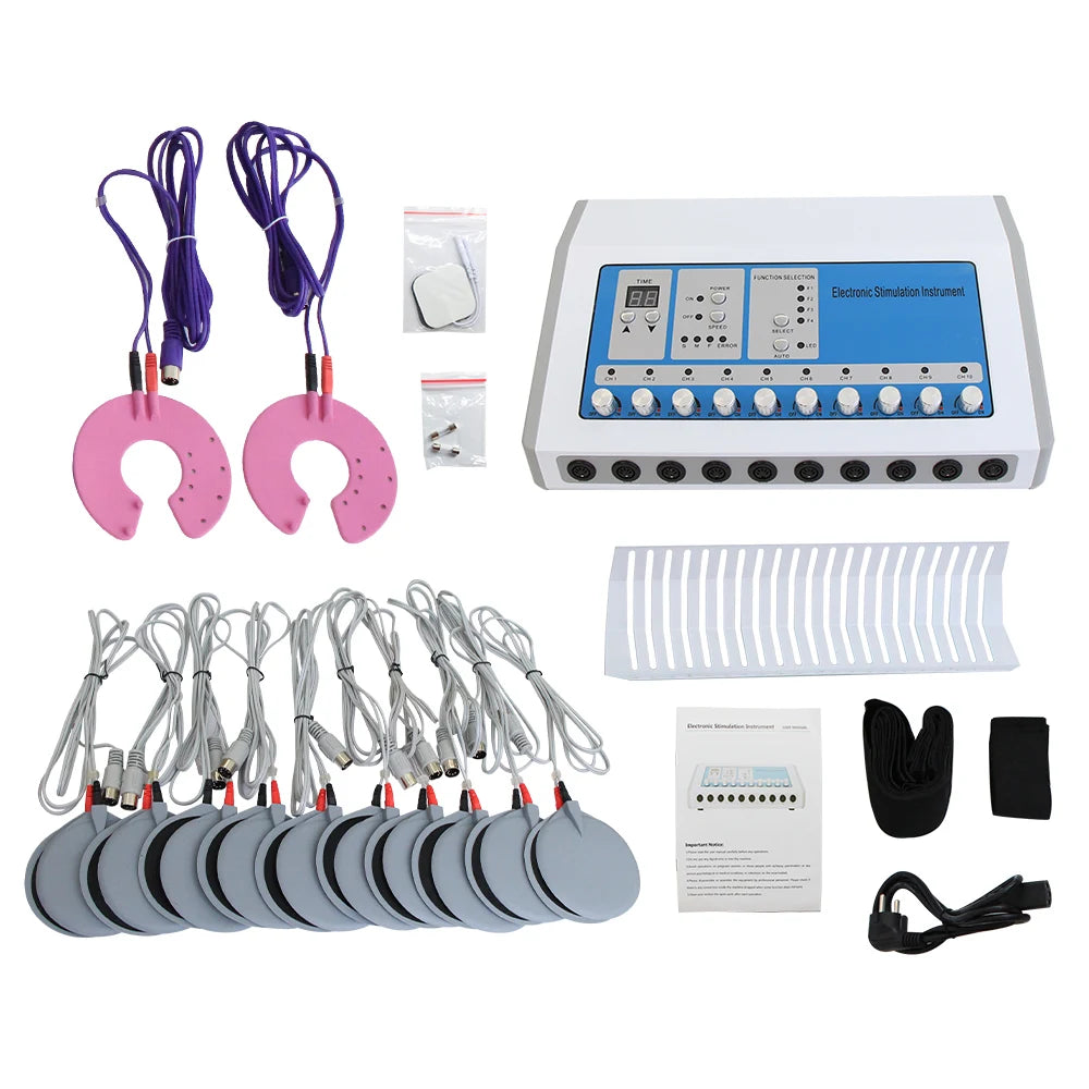 Professional Eletric Muscle Stimulator Weight Loss Machine Cellulite Removal Electrostimulator Relaxation Body Massage Apparatus