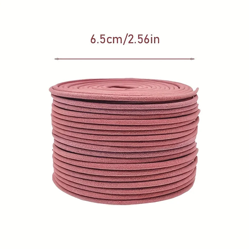 Sakura-Flavored High-Quality Classic Spiral Incense, 6.3cm Diameter Pure Handmade Incense, Traditional Craftsmanship, Natural and Rich Fragrance, Long-Lasting Scent, Portable Packaging, Convenient for Carrying, Suitable for H