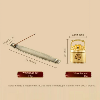 New Hollow Out Incense Burner Metal Classical Elegance Aromatherapy Stove Ancient Style Incense Holder Home Interior Decoration