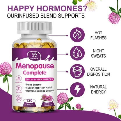 Yimiduk Menopause Relief Capsules Support Weight Management Improves Metabolism，Night Sweats Mood Supplements