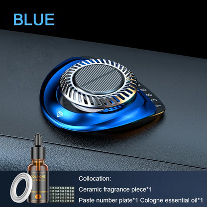 Solar Multifunction Rotary Aromatherapy Automatic Rotation To Diffuse Incense Ceramic Frafrant Flakes Essential Oil Fragrance