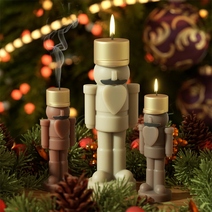 Nicole Nutcracker Silicone Molds Candles Christmas Aromatherapy Candle Mould DIY Candle Making Supplies