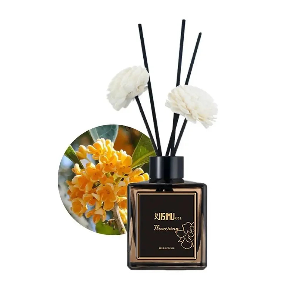 50ML Reed Diffuser Home Indoor Aromatherapy Long Lasting Fragrance Deodorant Fresh Air Decor for Room Bedroom Bathroom Toilet