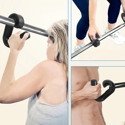 Neutral Grip Handle Hook Fitness Handle Multi-Function Exercise Suspension Grip Resistance Band Handle for Barbell Pull-up Bars