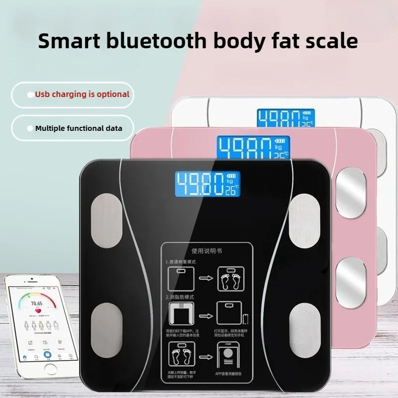 Home-use weighing scale - Compact, rechargeable, high-precision electronic scale - Specialized for adult weight loss purposes