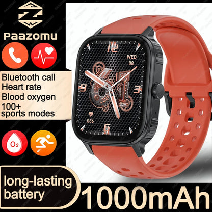 2026 2.04-inch Ultra Smart Watch For Men Women 1000mAh High Capacity Battery Outdoor Sports Fitness Health Monitoring Smartwatch