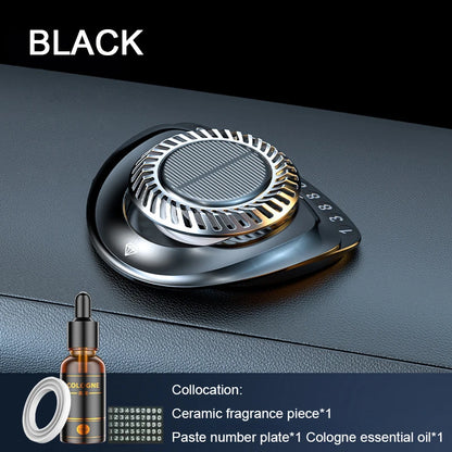 Solar Multifunction Rotary Aromatherapy Automatic Rotation To Diffuse Incense Ceramic Frafrant Flakes Essential Oil Fragrance