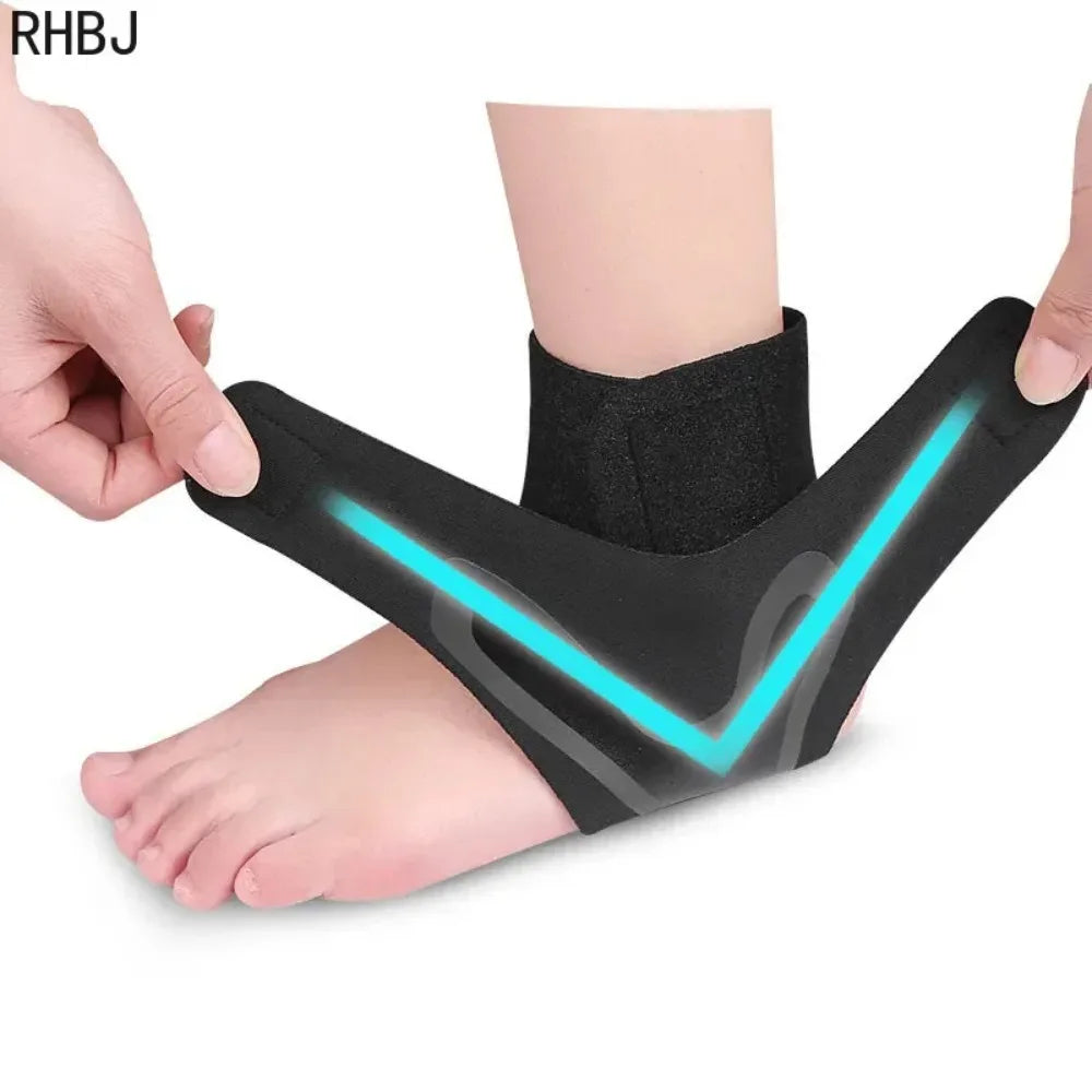 RHBJ 1Pcs Sports Compression Ankle Support Brace Ankle for Men Women Anti-sprain Stabilizer Foot Care Tool for Running Football