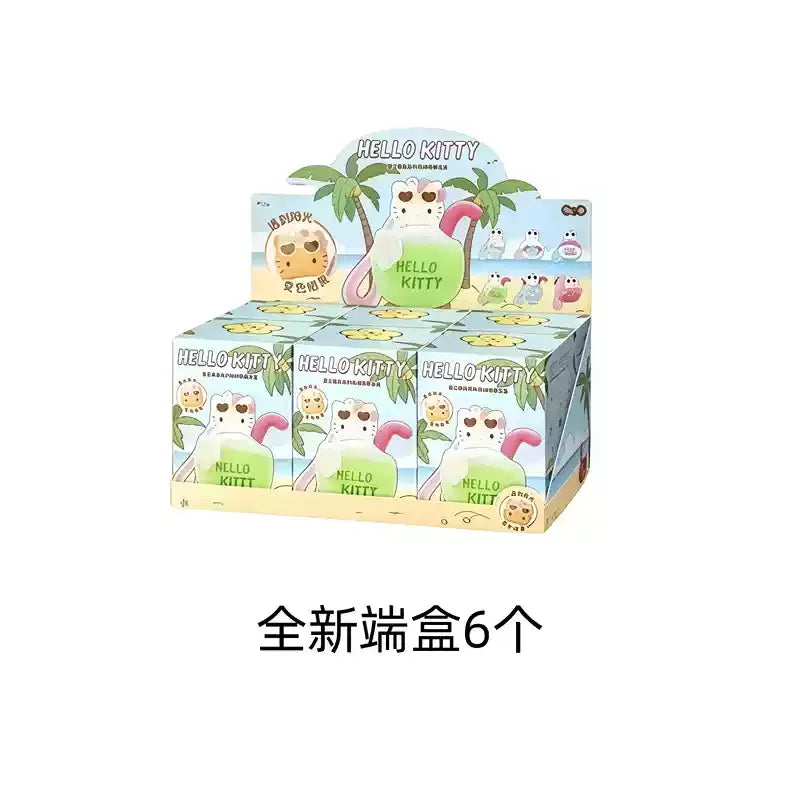 New Hello Kitty Summer Series Blind Box Sanrio Plush Aromatherapy Custom Mystery Surprise Boxes Pendant Doll Toy Gift Keychain