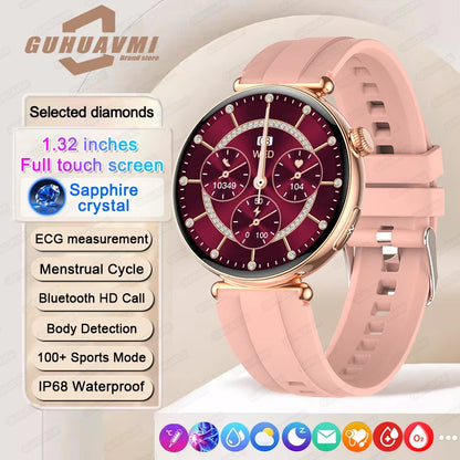 New Smart Watch For Women Gift Full Touch Screen Sports Fitness Watches Bluetooth Calls Digital Female health Smartwatch Ladies