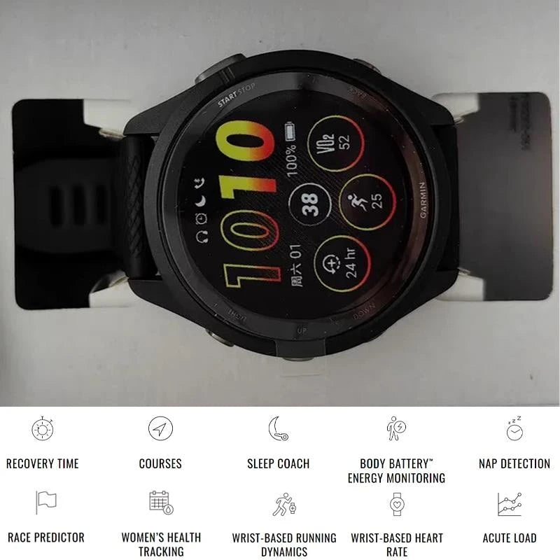 Garmin Forerunner 265 Outdoor GPS Running Smartwatch Fitness Marathon Swimming Advanced Training Fitness Tracker 13 Days Battery