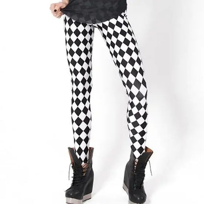 loween Print High-Waisted Tight Leggings Women's Street Sle Casual Pants Straight Cut High Waist Other Material 00%
