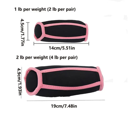 1 Pair Durable Unisex Design Hand Weights Set Weight Gain Soft Sand Soft Dumbbells Breathable Non-Slip Weighted Sandbag Running