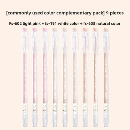 LANGUO Artistic Overlayable Skin Color Gel Pens High-Capacity Journaling for Drawing Replacement School Supplies Stationery