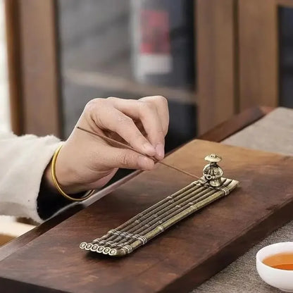Metal Incense Stick Burner Ancient Style Boat Shape Aromatherapy Burner Classical Elegance Aromatherapy Ornament