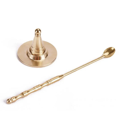 Pure Copper Incense Burner Craft Incense Tools DIY Incense Cones Fragrant Spoon Making Molds Moulds Retro Brass Censer