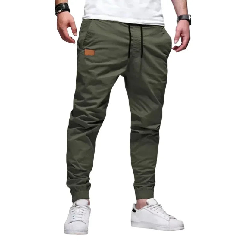 Men Casual Cargo Pants Elastic Sport Jogging Sweatpants Breathable Gym Running Trousers Fitness Joggers Man Clothing Streetwear