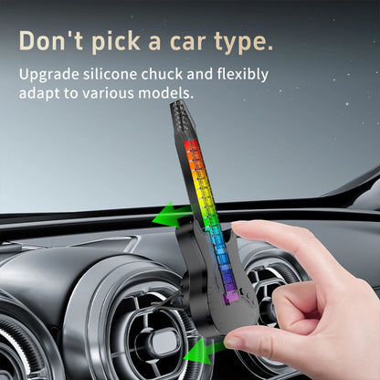 Creative Car Air Outlet Aromatherapy Guitar Pendant with Voice controlled Music Atmosphere Light Car perfume Decoration Cologne