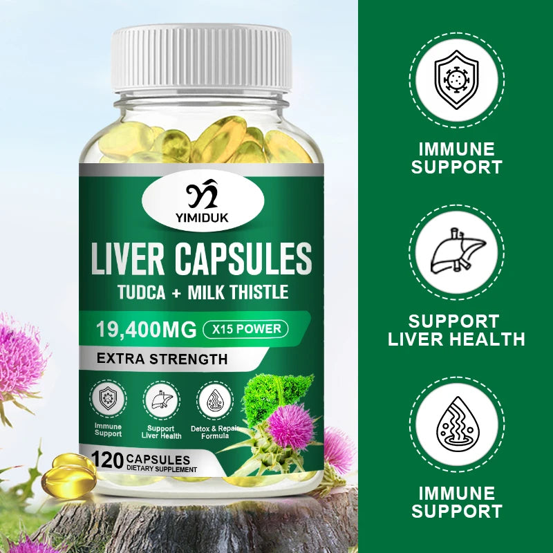 Liver Supplement, Support Liver Function Health, Powerful Antioxidant & Detoxifier, Heart Health & Healthy Cholesterol Levels