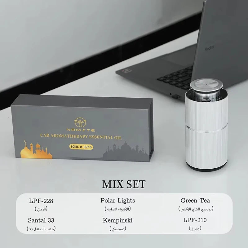 NAMSTE Aromatherapy Diffuser USB Charging Aluminium Alloys Material Perfume box Aromatic Oil Diffuser Air Freshener Device Home