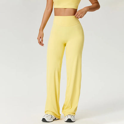 TRY TO BN Straight Leg Yoga Pants Women's High Waisted Tummy Control Buttery Soft Naked Feel Gym Fitness Running Workout Bottoms