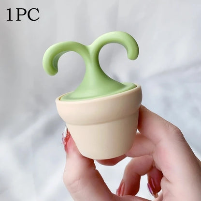 2/1pcs Handheld Body Massager Mini Potted Plant Shaped Roller Ball Bead Relaxation Massage Cooling for Neck Foot Skin Care Tool