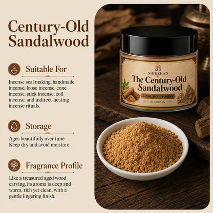 100% Pure Sandalwood Incense Powder 20g Kit Vintage Brass Burner Antique Dragon Censer For Zen Yoga Meditation Home Aromatherapy