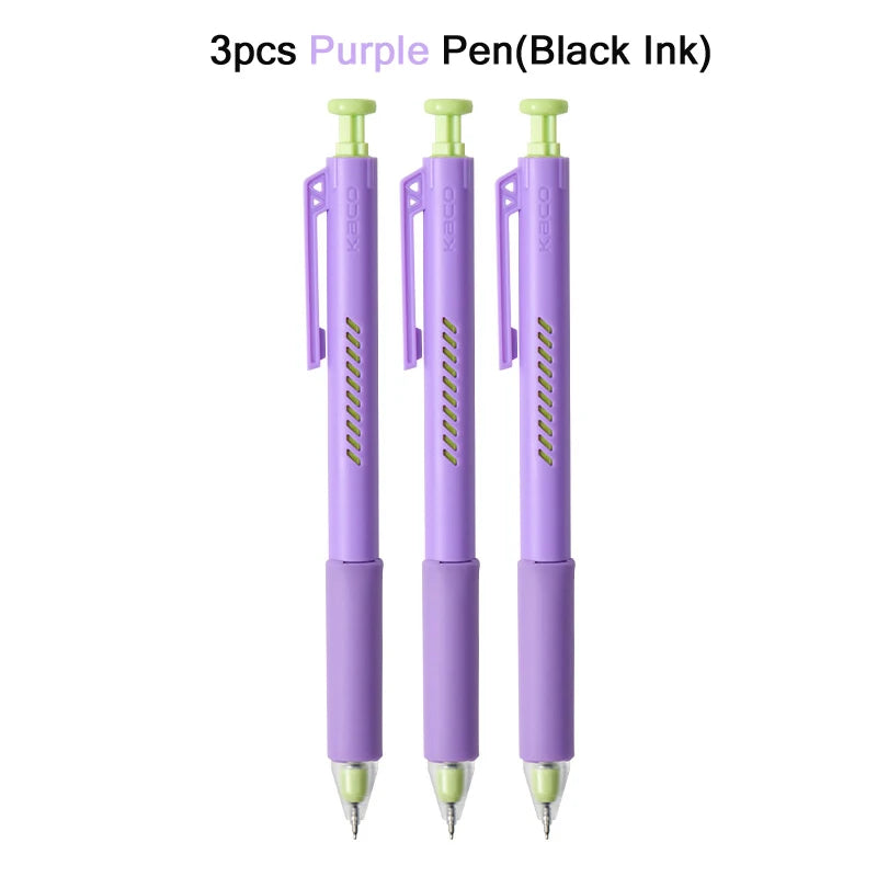 KACO ON ZERO Shake Gel Pen,0.5mm Black Retractable Refillable Ink Pen Smooth Writing ST Nib For Homework,Exam,Signing,Journaling