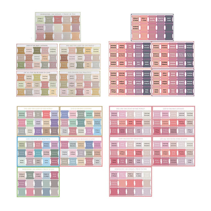 75Pcs Laminated Bible Tabs Boho Theme Bible Tabs Tear-resistant Large Print Bible Book Tabs Bible Study Journaling Supplies
